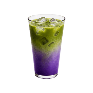 우베 말차라떼